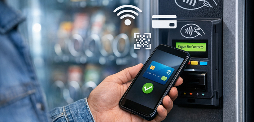 pagos cashless en el vending